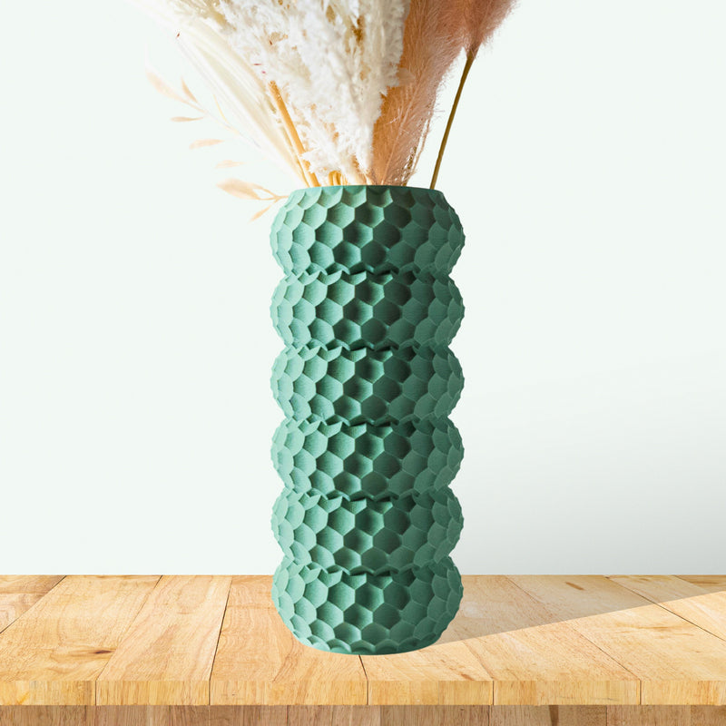 Load image into Gallery viewer, 3d printed custom boho vase for dried flowers