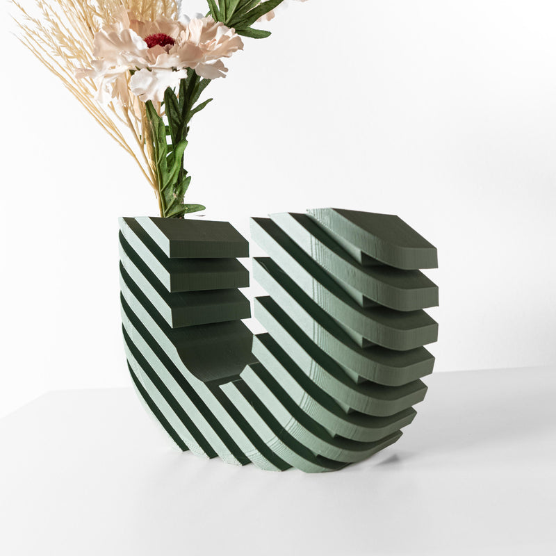 Load image into Gallery viewer, The Wiko U-Vase, Modern and Unique Custom Home Decor for Dried and Preserved Flower Arrangement
