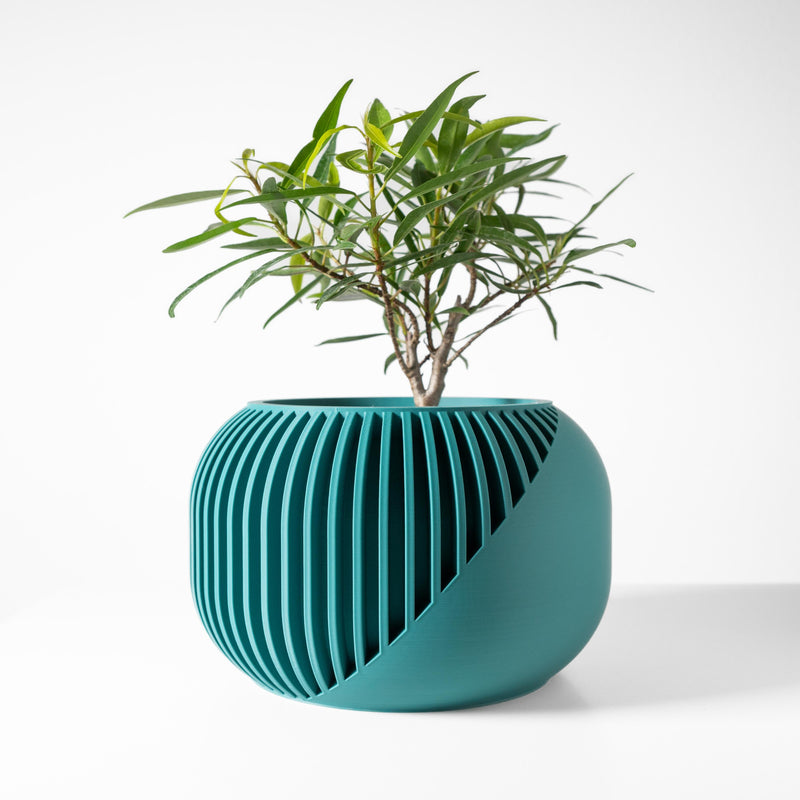 Load image into Gallery viewer, The Narvo Planter Pot with Drainage Tray | Modern and Unique Home Decor for Plants and Succulents
