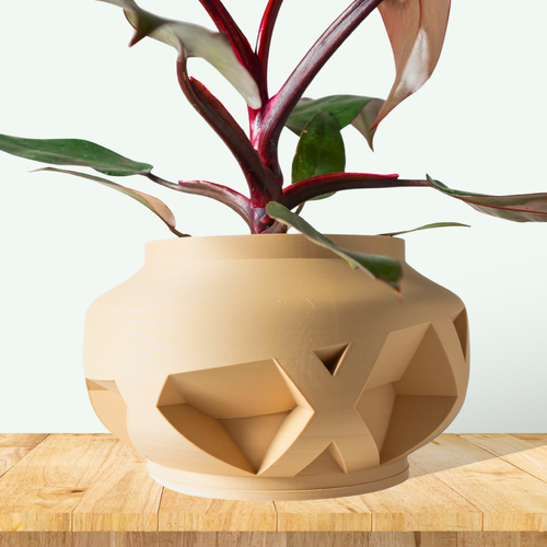 The Nomio Planter Pot with Drainage Tray | Modern and Unique Home Decor for Plants and Succulents