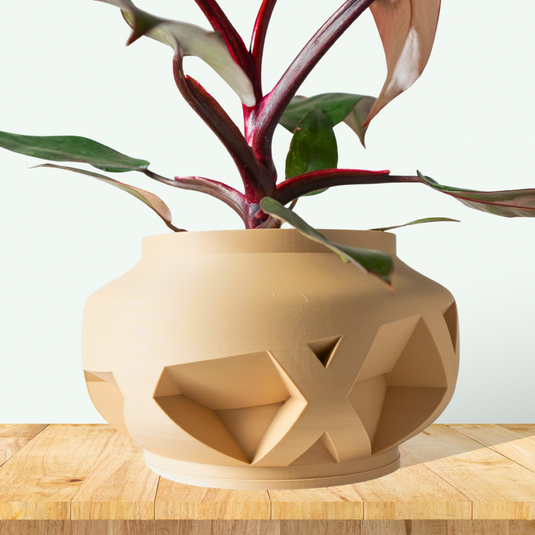 The Nomio Planter Pot with Drainage Tray | Modern and Unique Home Decor for Plants and Succulents