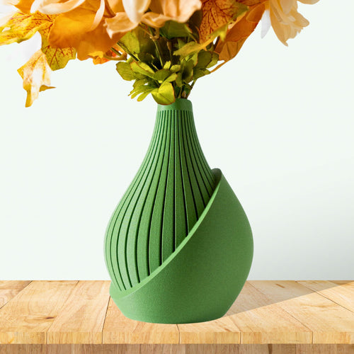 dried floral vase
