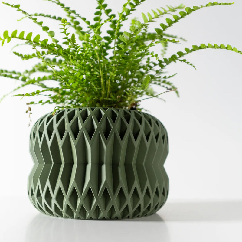 Load image into Gallery viewer, The Rydan Planter Pot with Drainage Tray | Modern and Unique Home Decor for Plants and Succulents
