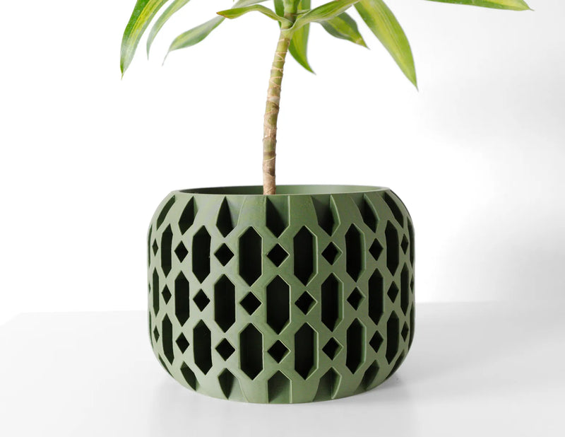 Load image into Gallery viewer, The Ritar Planter Pot with Drainage Tray | Modern and Unique Home Decor for Plants and Succulents
