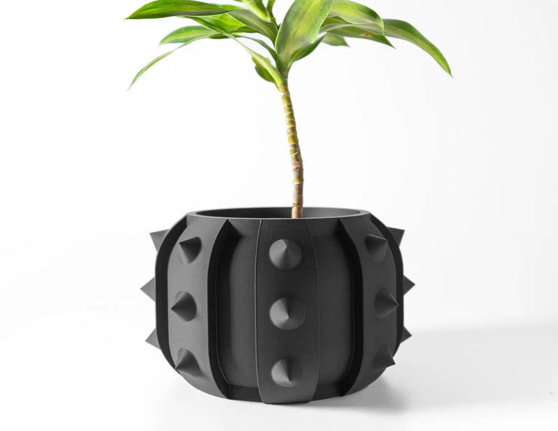 Load image into Gallery viewer, The Alver Planter Pot with Drainage Tray | Modern and Unique Home Decor for Plants and Succulents
