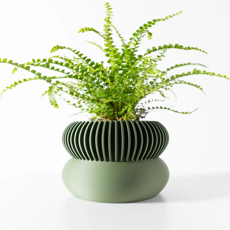 Load image into Gallery viewer, The Elomi Planter Pot with Drainage Tray | Modern and Unique Home Decor for Plants and Succulents
