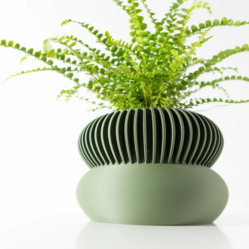 Load image into Gallery viewer, The Elomi Planter Pot with Drainage Tray | Modern and Unique Home Decor for Plants and Succulents
