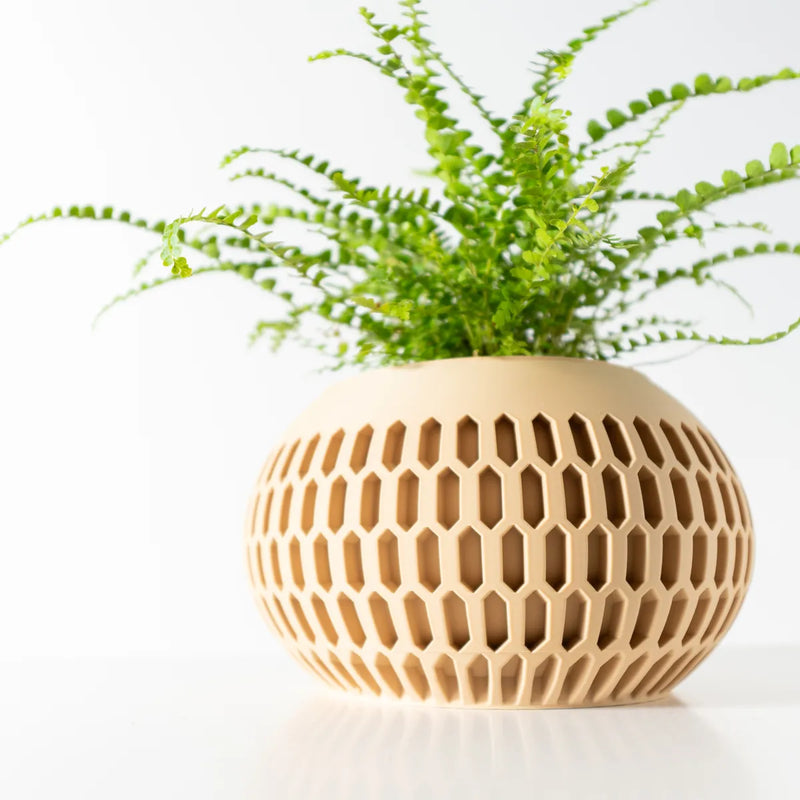 Load image into Gallery viewer, The Mervis Planter Pot with Drainage Tray | Modern and Unique Home Decor for Plants and Succulents
