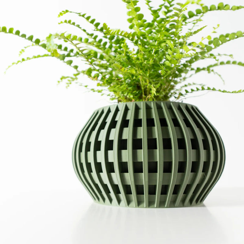 Load image into Gallery viewer, The Usio Planter Pot with Drainage Tray | Modern and Unique Home Decor for Plants and Succulents
