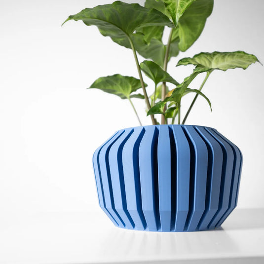 The Vaki Planter Pot with Drainage Tray | Modern and Unique Home Decor for Plants and Succulents