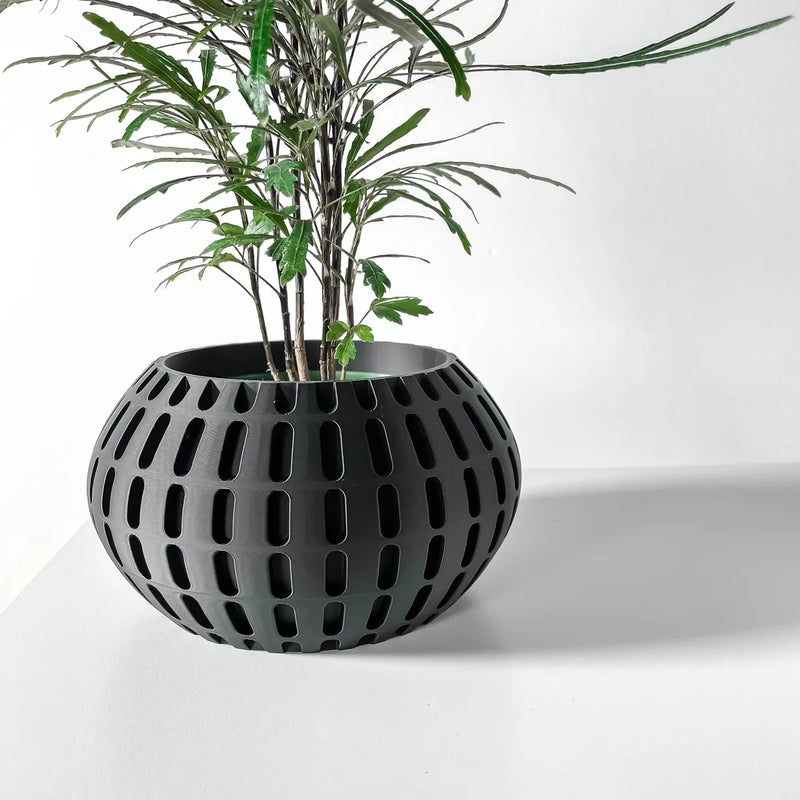Load image into Gallery viewer, The Xander Planter Pot with Drainage Tray | Modern and Unique Home Decor for Plants and Succulents
