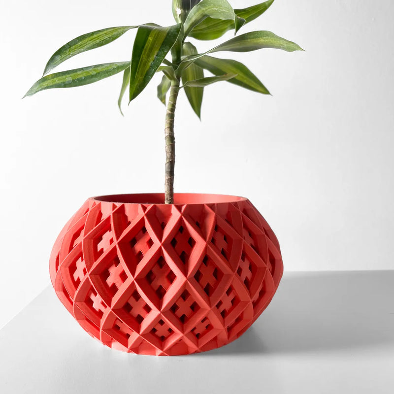 Load image into Gallery viewer, The Rokio Planter Pot with Drainage Tray | Modern and Unique Home Decor for Plants and Succulents
