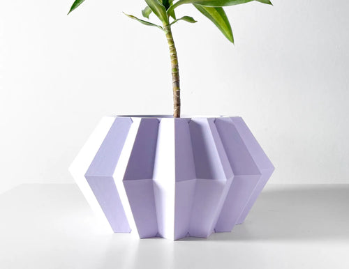 The Jun Planter Pot with Drainage Tray | Modern and Unique Home Decor for Plants and Succulents
