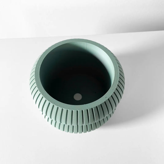 The Milo Planter Pot with Drainage Tray | Modern and Unique Home Decor for Plants and Succulents