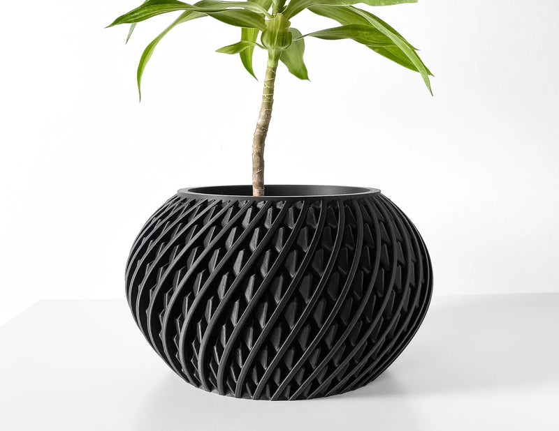 Load image into Gallery viewer, The Kio Planter Pot with Drainage Tray | Modern and Unique Home Decor for Plants and Succulents
