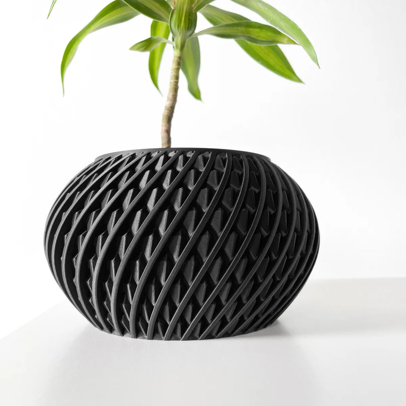 Load image into Gallery viewer, The Kio Planter Pot with Drainage Tray | Modern and Unique Home Decor for Plants and Succulents
