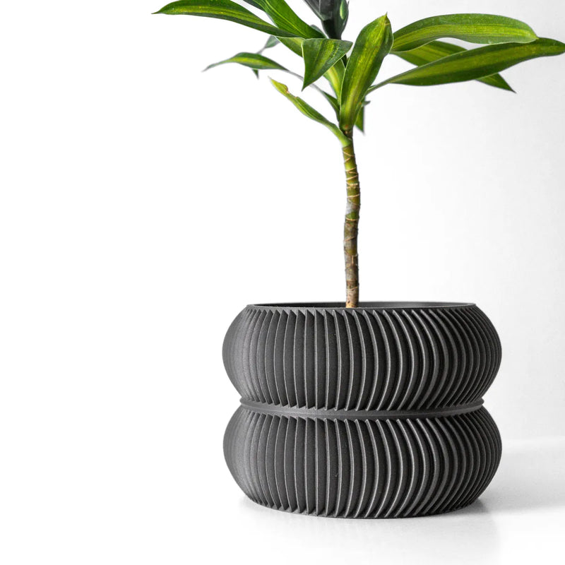 Load image into Gallery viewer, The Miko Planter Pot with Drainage Tray | Modern and Unique Home Decor for Plants and Succulents
