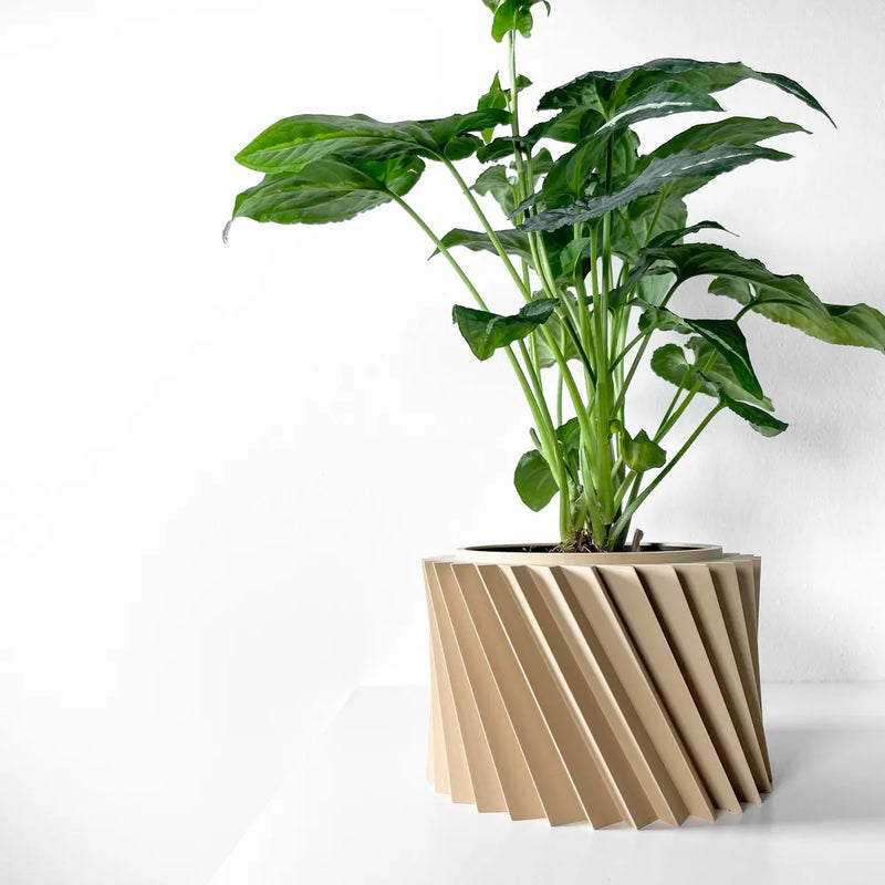 Load image into Gallery viewer, The Wiron Planter Pot with Drainage Tray | Modern and Unique Home Decor for Plants and Succulents
