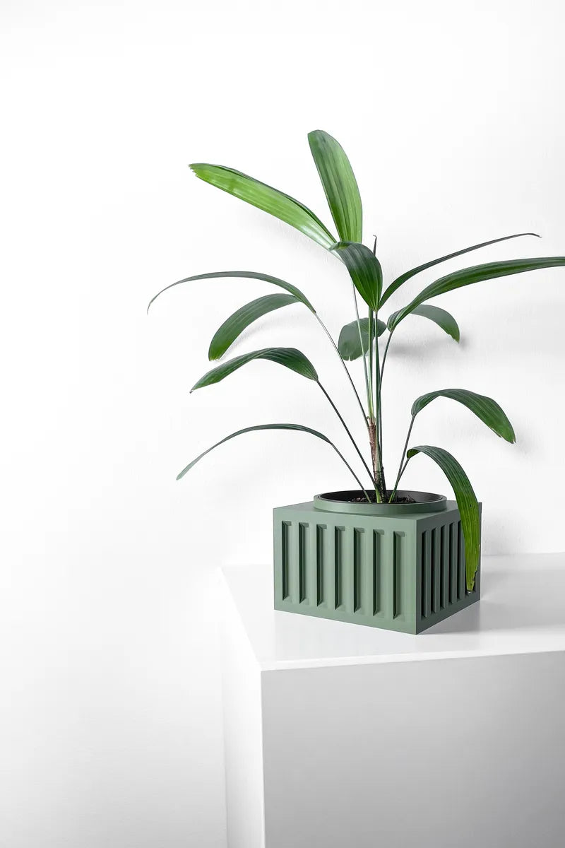 Load image into Gallery viewer, The Larix Planter Pot with Drainage Tray | Modern and Unique Home Decor for Plants and Succulents
