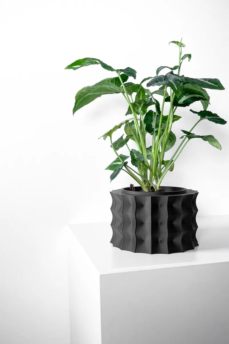 Load image into Gallery viewer, The Kivern Planter Pot with Drainage Tray | Modern and Unique Home Decor for Plants and Succulents

