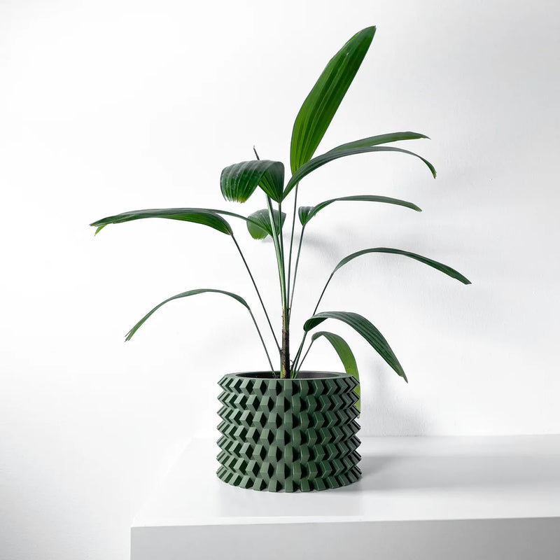 Load image into Gallery viewer, The Rilvo Planter Pot with Drainage Tray | Modern and Unique Home Decor for Plants and Succulents
