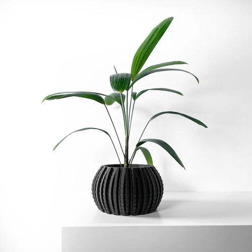 The Uralo Planter Pot with Drainage Tray | Modern and Unique Home Decor for Plants and Succulents
