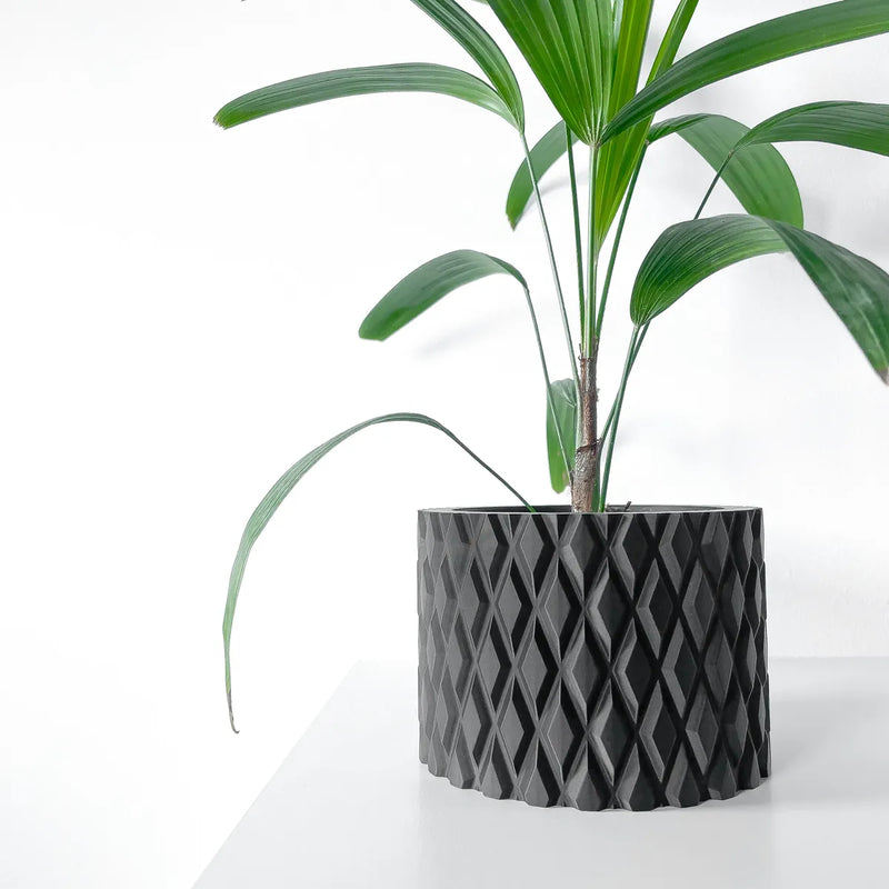Load image into Gallery viewer, The Pexil Planter Pot with Drainage Tray | Modern and Unique Home Decor for Plants and Succulents
