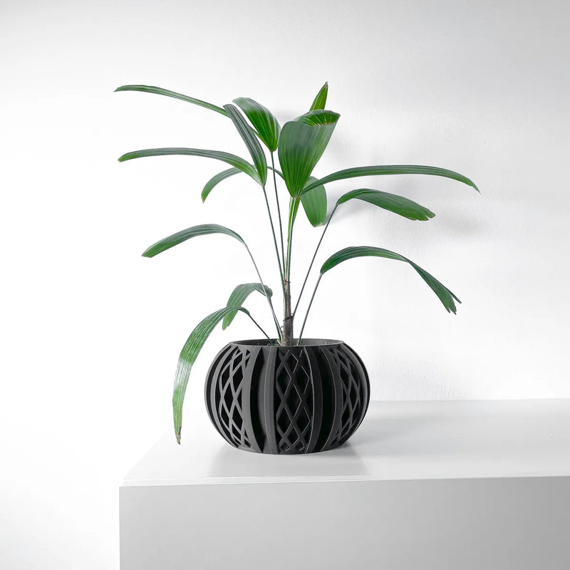 Load image into Gallery viewer, The Quivon Planter Pot with Drainage Tray | Modern and Unique Home Decor for Plants and Succulents
