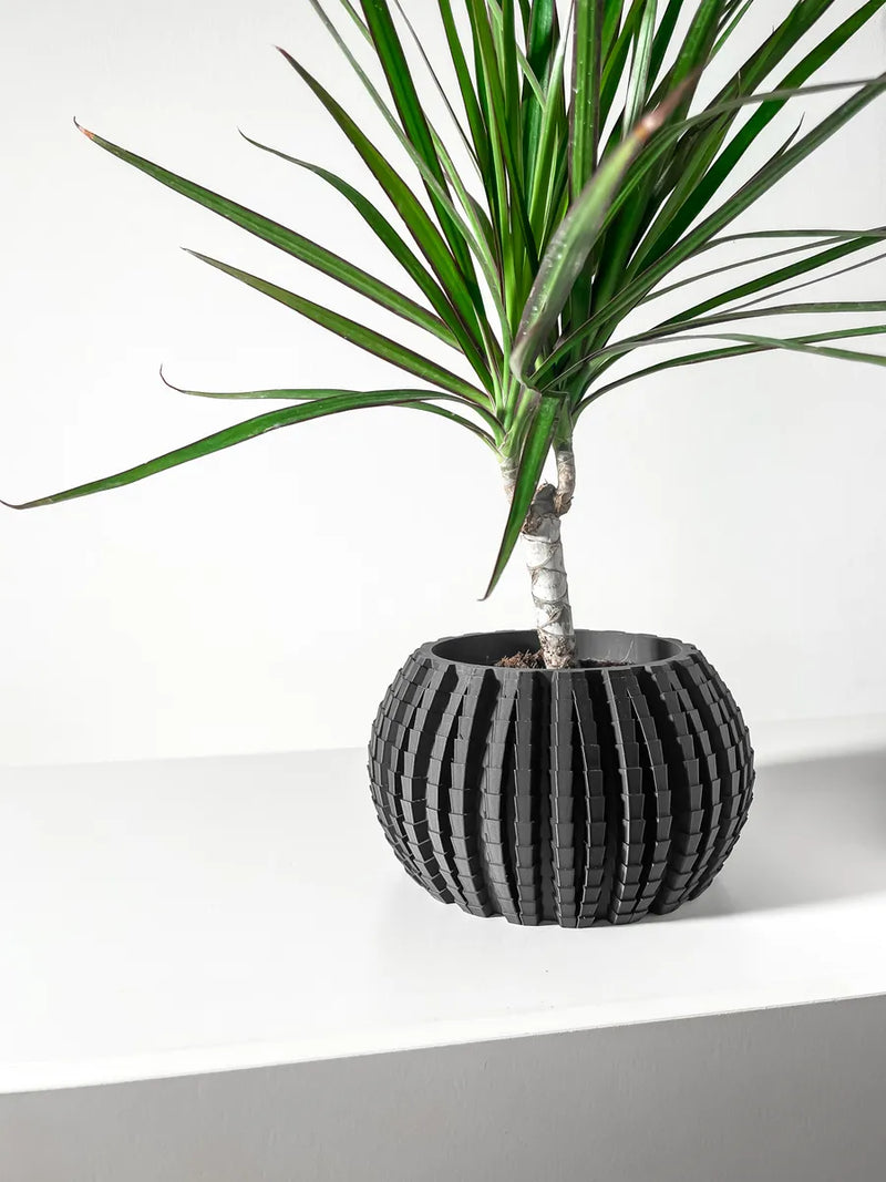 Load image into Gallery viewer, The Uralo Planter Pot with Drainage Tray | Modern and Unique Home Decor for Plants and Succulents
