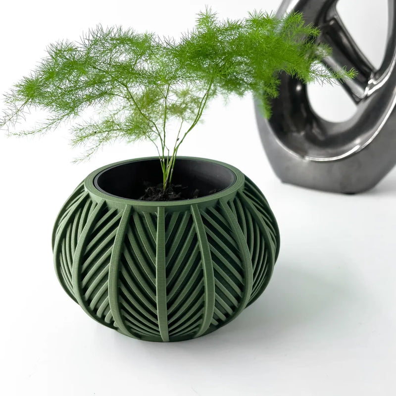 Load image into Gallery viewer, The Lorv Planter Pot with Drainage Tray | Modern and Unique Home Decor for Plants and Succulents
