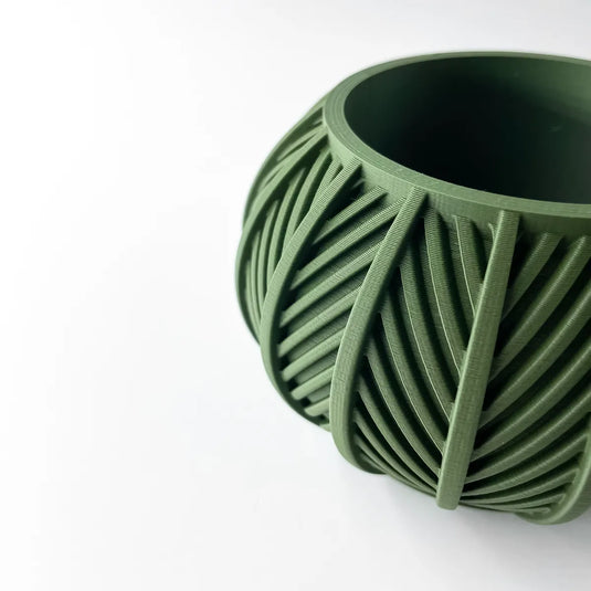 The Lorv Planter Pot with Drainage Tray | Modern and Unique Home Decor for Plants and Succulents