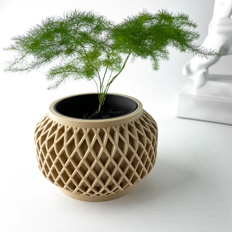 Load image into Gallery viewer, The Orto Planter Pot with Drainage Tray | Modern and Unique Home Decor for Plants and Succulents
