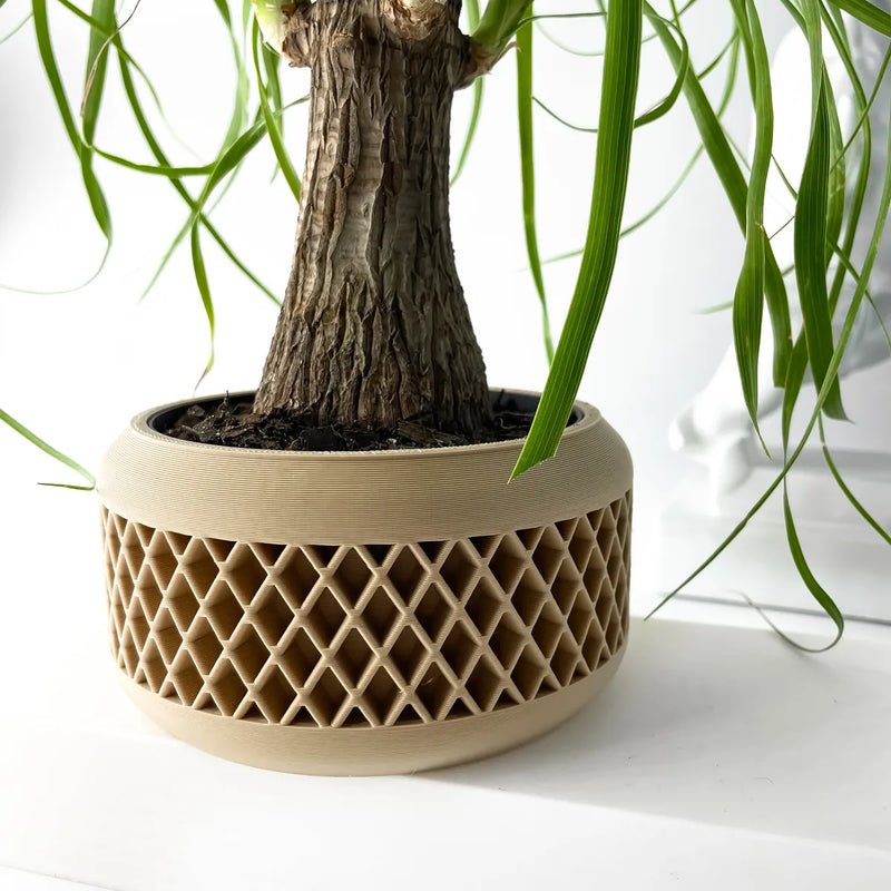 Load image into Gallery viewer, The Uvix Planter Pot with Drainage Tray | Modern and Unique Home Decor for Plants and Succulents
