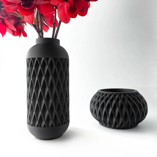 The Hesil Vase, Modern and Unique Home Decor for Dried and Preserved Flower Arrangement
