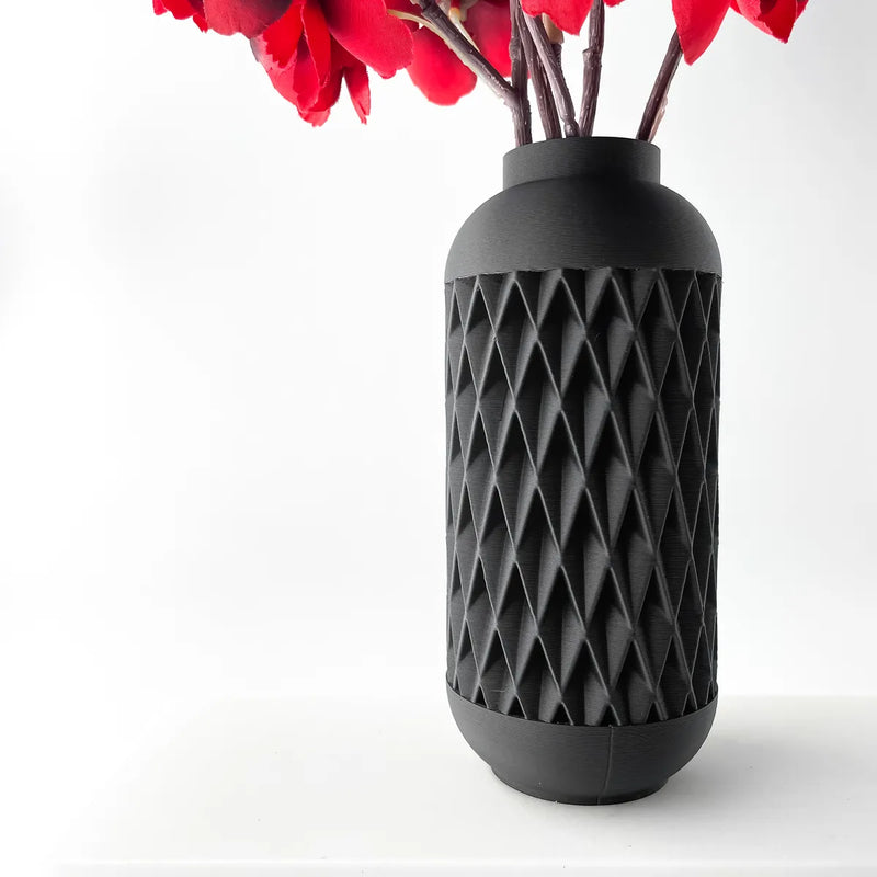Load image into Gallery viewer, The Hesil Vase, Modern and Unique Home Decor for Dried and Preserved Flower Arrangement
