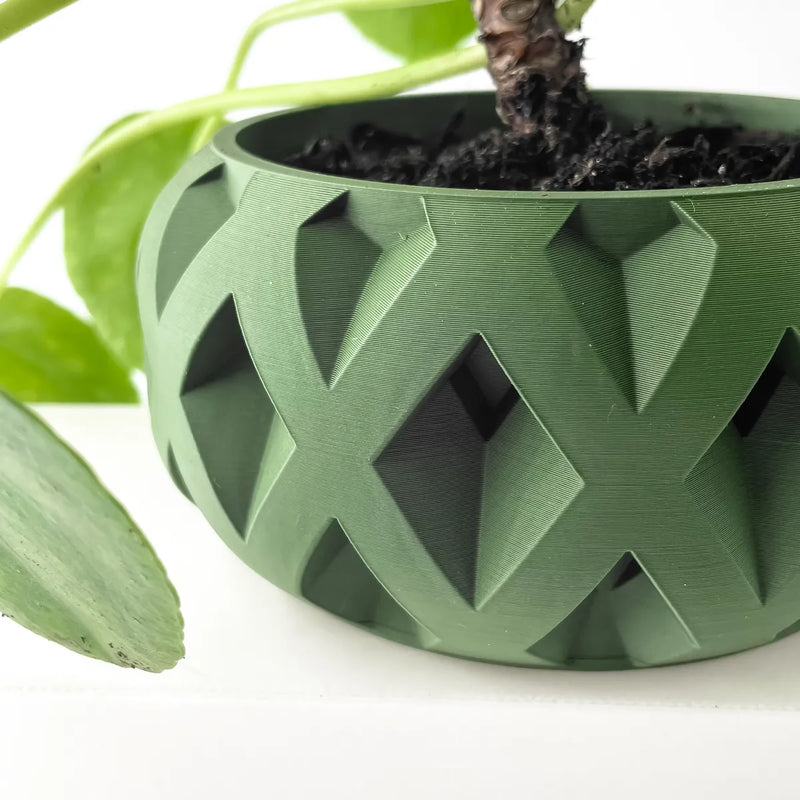 Load image into Gallery viewer, The Welen Planter Pot with Drainage Tray | Modern and Unique Home Decor for Plants and Succulents
