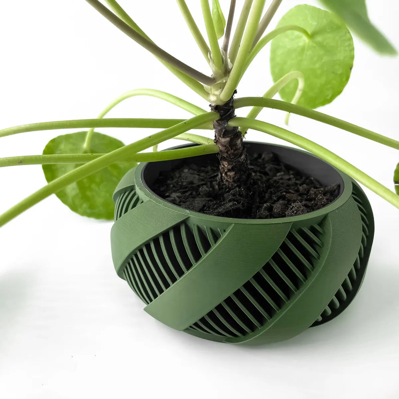Load image into Gallery viewer, The Brimo Planter Pot with Drainage Tray | Modern and Unique Home Decor for Plants and Succulents
