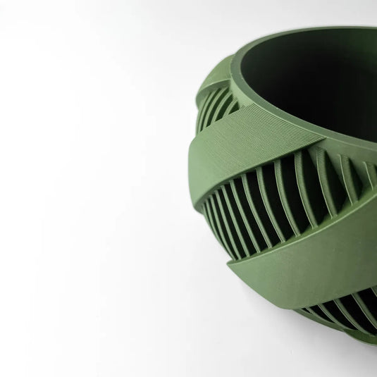 The Brimo Planter Pot with Drainage Tray | Modern and Unique Home Decor for Plants and Succulents