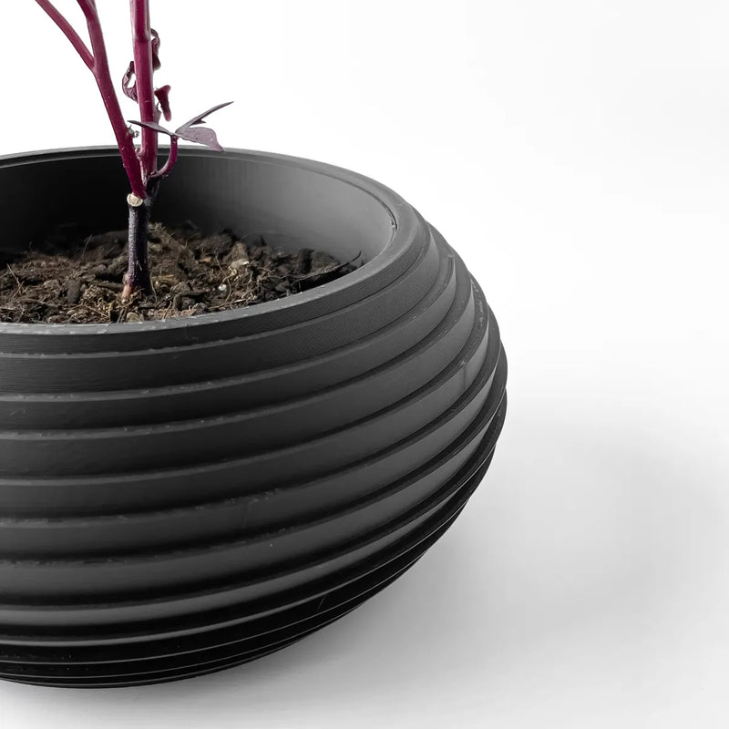 Load image into Gallery viewer, The Frons Planter Pot with Drainage Tray | Modern and Unique Home Decor for Plants and Succulents
