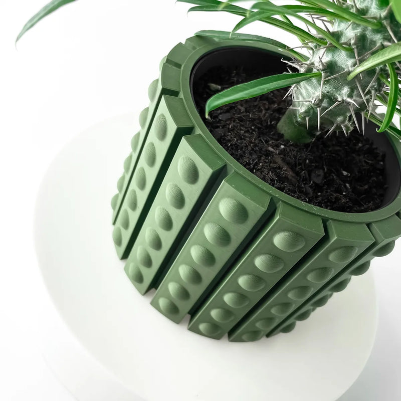 Load image into Gallery viewer, The Belio Planter Pot with Drainage Tray | Modern and Unique Home Decor for Plants and Succulents
