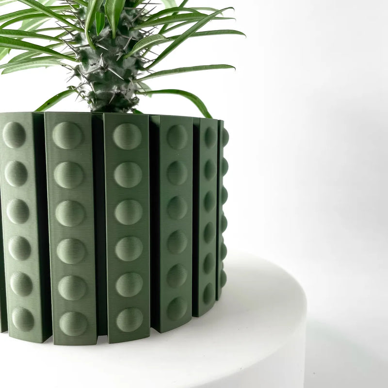 Load image into Gallery viewer, The Belio Planter Pot with Drainage Tray | Modern and Unique Home Decor for Plants and Succulents
