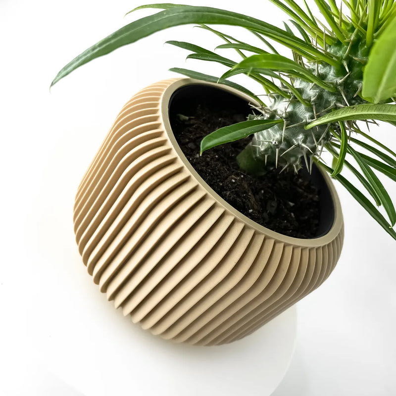 Load image into Gallery viewer, The Unis Planter Pot with Drainage Tray | Modern and Unique Home Decor for Plants and Succulents
