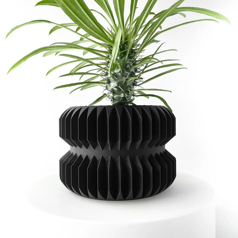 Load image into Gallery viewer, The Pilas Planter Pot with Drainage Tray | Modern and Unique Home Decor for Plants and Succulents
