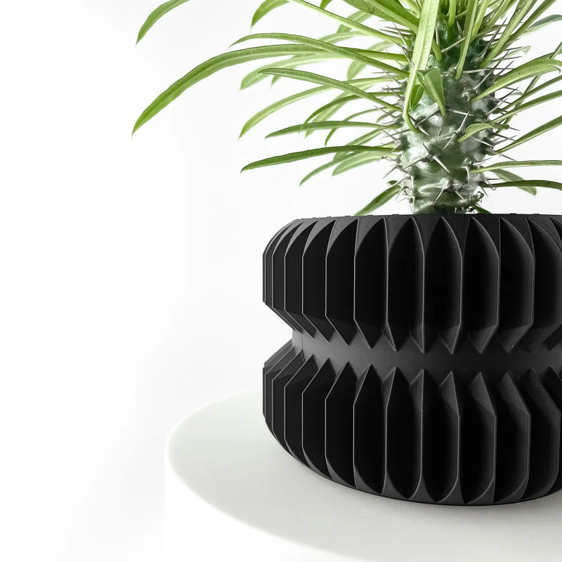 Load image into Gallery viewer, The Pilas Planter Pot with Drainage Tray | Modern and Unique Home Decor for Plants and Succulents

