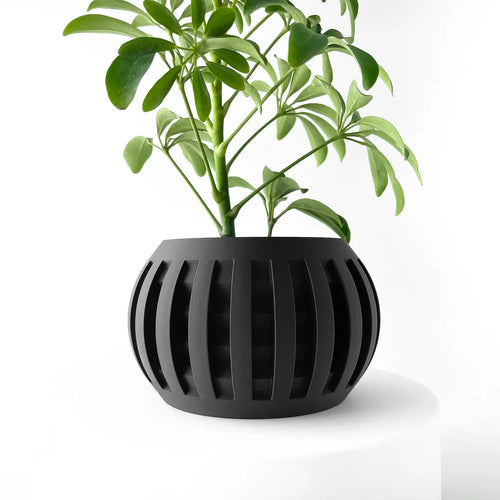 The Amada Planter Pot with Drainage Tray | Modern and Unique Home Decor for Plants and Succulents