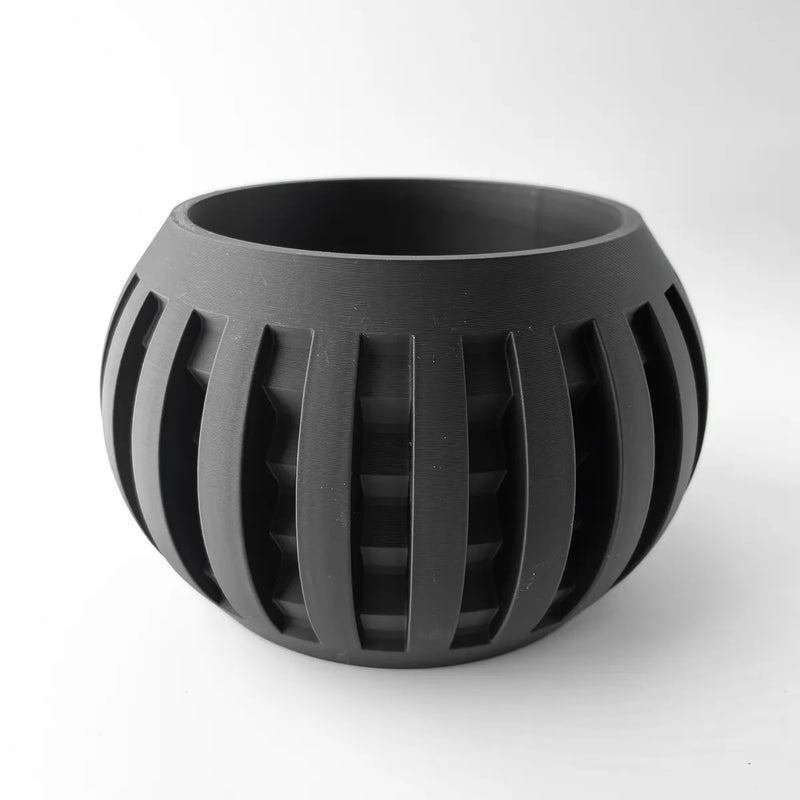 Load image into Gallery viewer, The Amada Planter Pot with Drainage Tray | Modern and Unique Home Decor for Plants and Succulents
