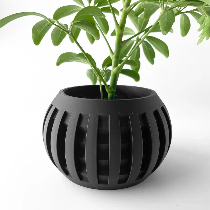 Load image into Gallery viewer, The Amada Planter Pot with Drainage Tray | Modern and Unique Home Decor for Plants and Succulents
