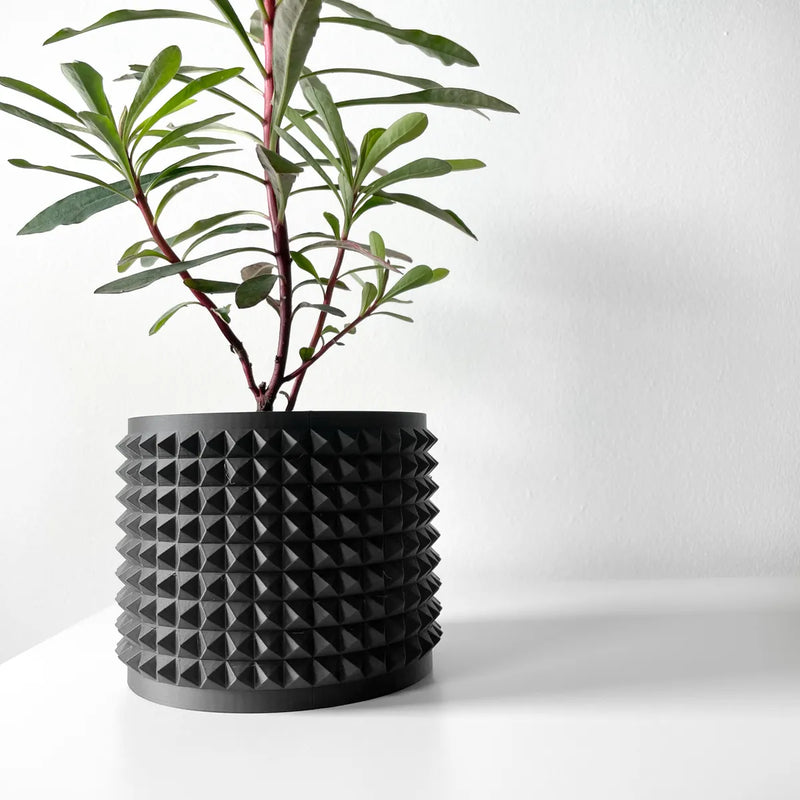 Load image into Gallery viewer, The Anver Planter Pot with Drainage Tray | Modern and Unique Home Decor for Plants and Succulents
