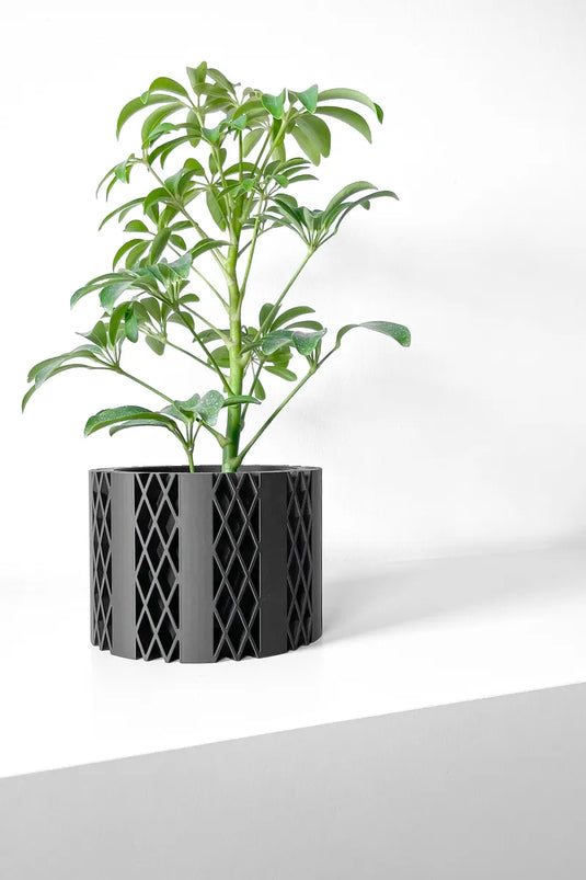 The Arven Planter Pot with Drainage Tray | Modern and Unique Home Decor for Plants and Succulents