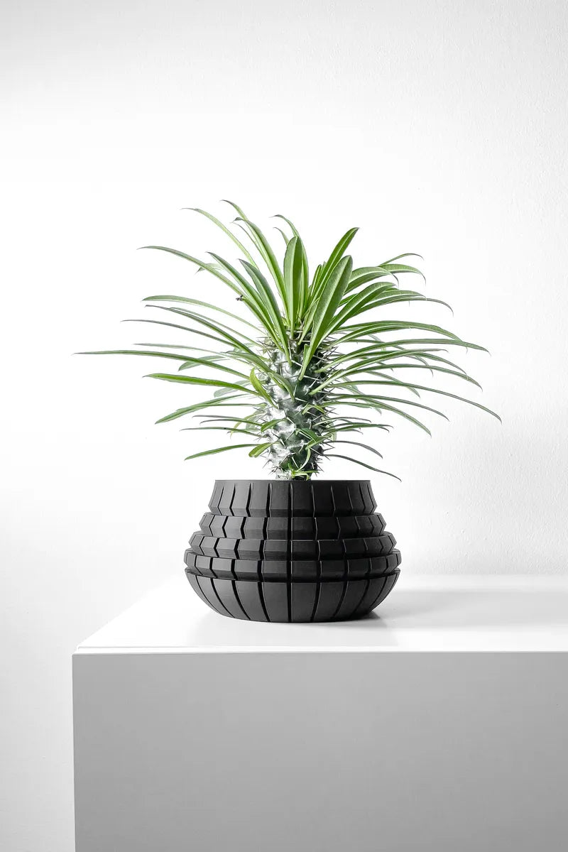 Load image into Gallery viewer, The Ivane Planter Pot with Drainage Tray | Modern and Unique Home Decor for Plants and Succulents
